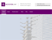 Tablet Screenshot of moliverlaw.com